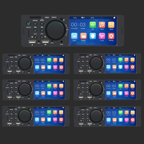Som Automotivo Mp5 Player Com Tela Sensível Ao Toque
