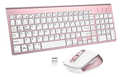 Teclado Inalámbrico Y Mouse Combo - Fedarf B0bx8txqx3_210124