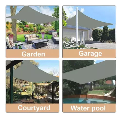 Toldo Impermeable Para Exteriores, Pesimista De 3 X 5 M