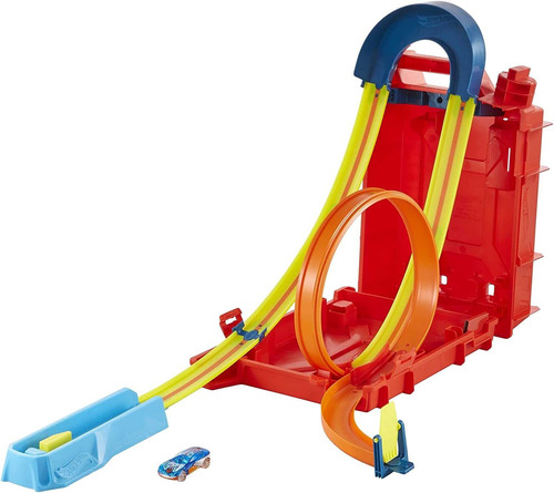 Pista Hot Wheels Track Builder Caja De Acrobacias Extrema