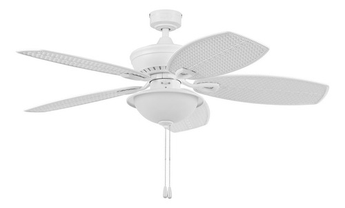 Ventilador De Techo Exterior C/luz Coolfan Huracán C/cadena Cantidad De Aspas 5 Estructura Blanco Aspas Chocolate Diámetro 52   Material De Las Aspas Plástico