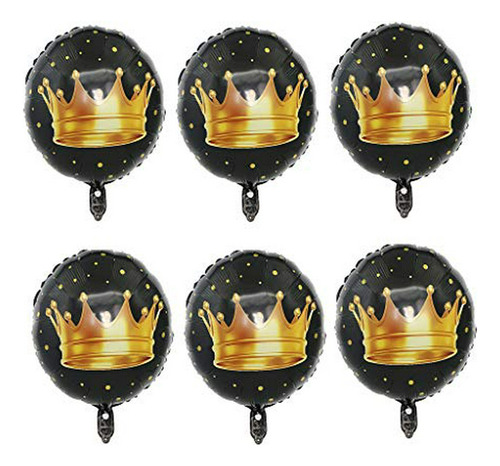 Janou Crown Balloons 18 Pulgadas Foil Helio Redondo Globos N