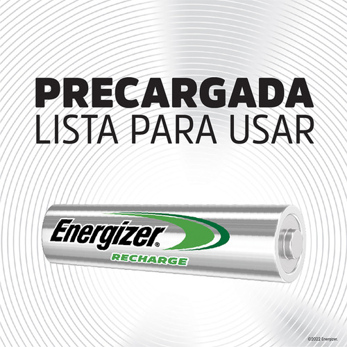 Cargador Universal Pilas Energizer + 4 Pilas Recargables Aa
