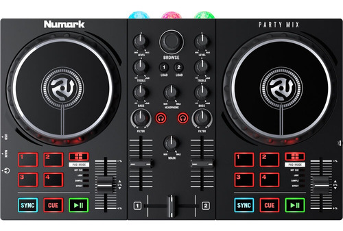 Controlador Dj Numark Party Mix 2 Luces 3.5mm Usb - Cover Co