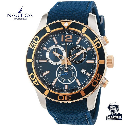 Reloj Nautica Nst 09 Nai16502g Original Caja Con Garantia