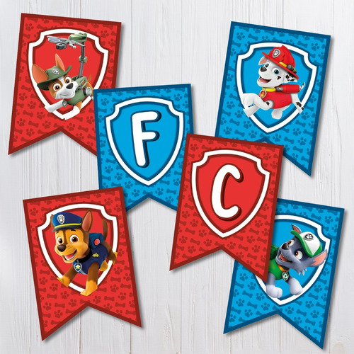 Kit Imprimible Cumpleaños Paw Patrol: Patrulla Canina