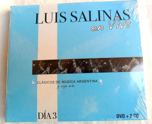 Luis Salinas En Vivo : Dia 3 * Folk Jazz 2 Cds + 1 Dvd Nue