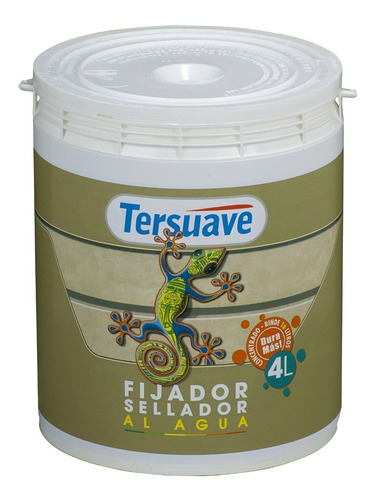 Fijador Sellador Concentrado Al Agua Tersuave Incoloro 4 Lts