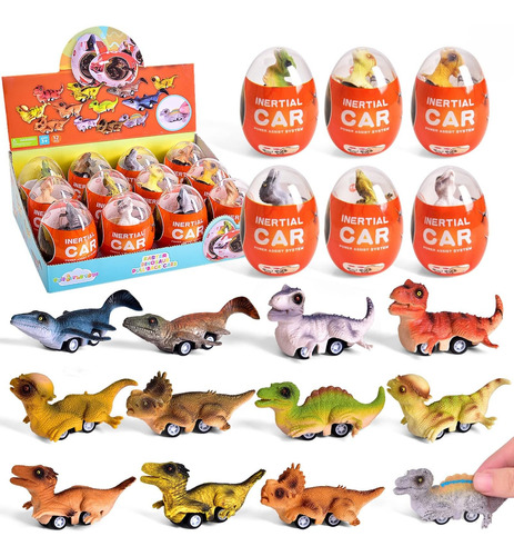 Fun Little Toys Paquete De 12 Juguetes De Dinosaurios Para 3