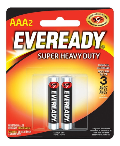 Pack X2 Pilas Aaa Eveready Radio Juguetes