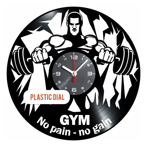 ~? Gym Vinyl Record Clock - Idea De Conjunto De Regalo Temát