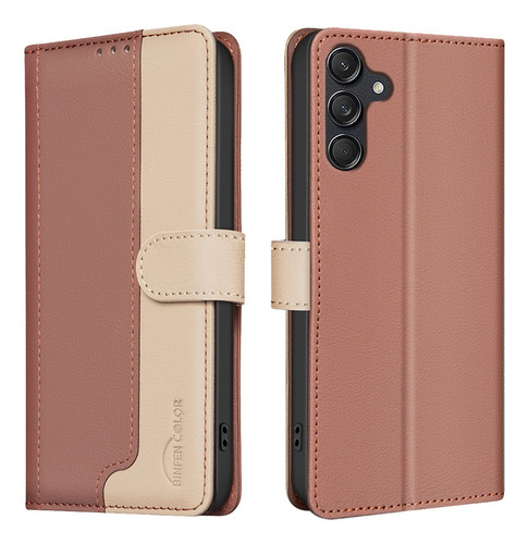 Funda De Lujo Para Samsung Galaxy S25 Edge A56 A36 A16 A55 S24 S25 S24 Ultra Splice Wallet, Suave Piel Sintética Con Tapa
