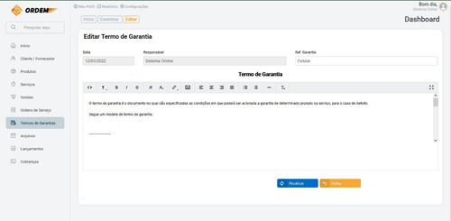 Imagem 6 de 8 de Sistema Ordem De Serviço Online Para Empresas Em Nuvem