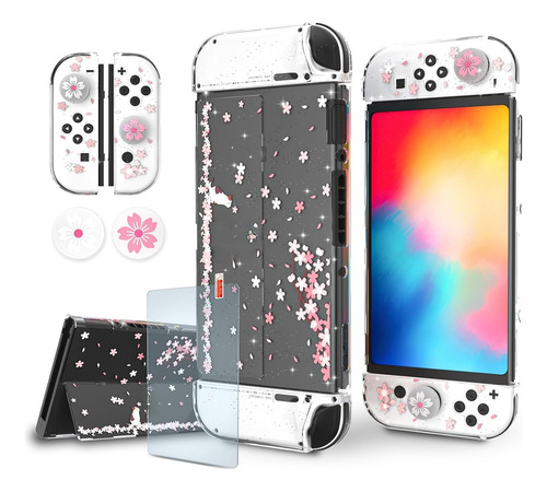 Nananino Funda De Switch Oled Con Protector De Pantalla