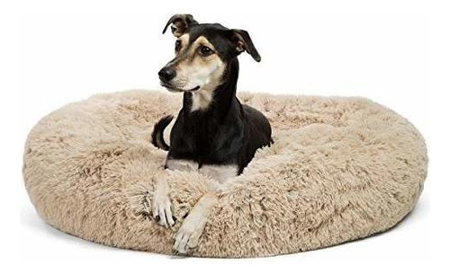 Cama En Forma De Dona Afelpada Para Mascotas