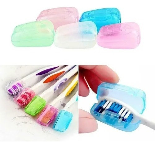 Set 5 Tapas Cubre Cepillo De Dientes Cubierta Funda Cabezal