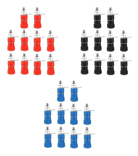 30 Unids/pack 4mm Banana Altavoz Terminal Jack Conector