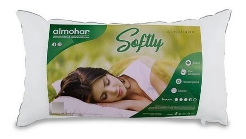 Almohada Almohar Softly Siliconada 80 X 50 Cm Tradicional