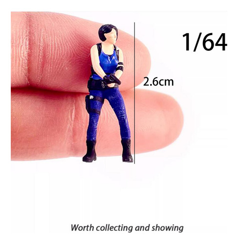 Figura De Juguete A Escala 1/64, Hobby, Novedad, 14cm Hembra