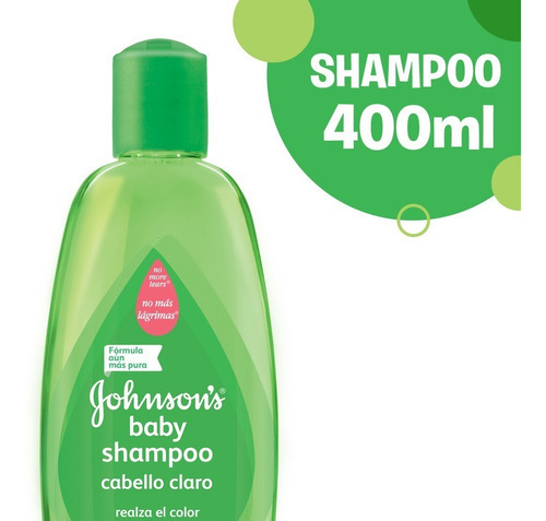 Shampoo Johnson's Baby Cabello Claro en botella de 400mL por 1 unidad