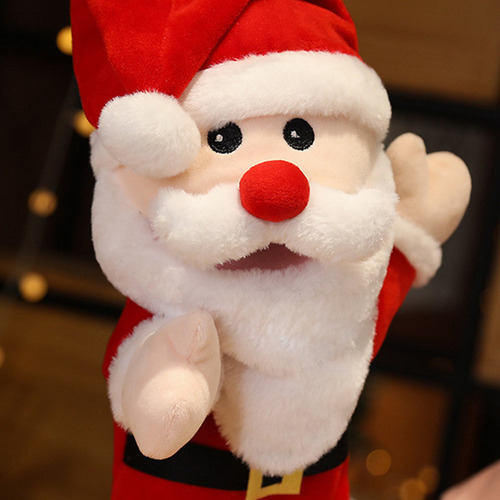 Marioneta De Mano De Peluche Marioneta De Papá Noel