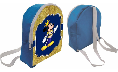 15 Mochilas Dulceros Personalizados Mickey Rey Recuerdos