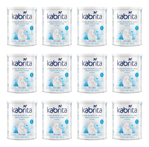 12p Formula Lactantes Polvo Kabrita Etapa 1 Leche Bebes 400g