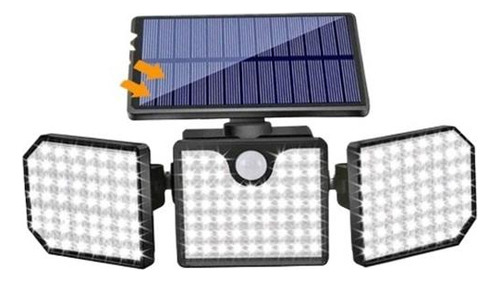 Sensor De Movimento De 3 Cabeças, Luz Solar, Holofote .