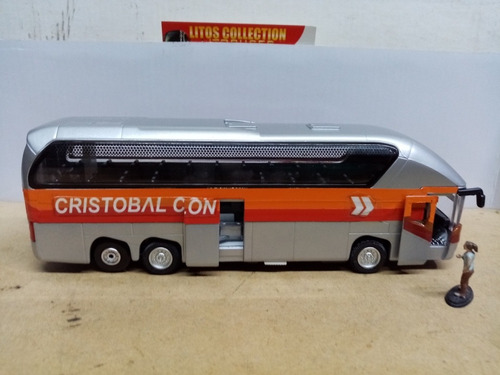 Autobus A Escala Neoplan Con Luz Línea Cristóbal Colon