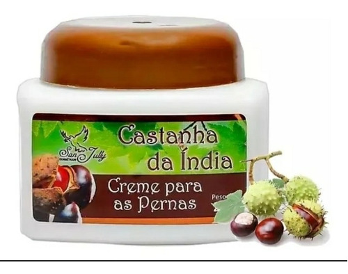 Creme Para Pernas San Jully En Pote De 240ml/240g