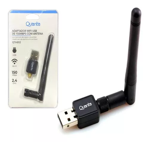 Adaptador Receptor Wifi Usb Inalambrico 150 Mbps Con Antena