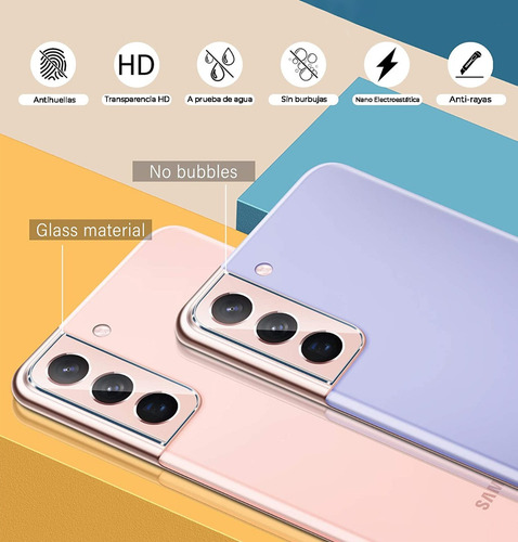 Vidrio Protector Camara Samsung S21 Nuglas Resistencia 9h