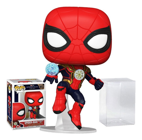 Funko Pop Spiderman 913 Hombre Araña Traje No Way Protector