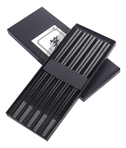 Palillos De Metal Reutilizables De Acero Inoxidable Chapado