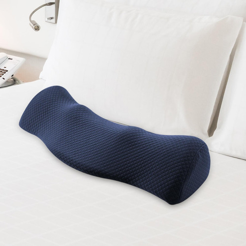 Almohada Ortopédica Para Aliviar El Azul Oscuro 46cmx17cm