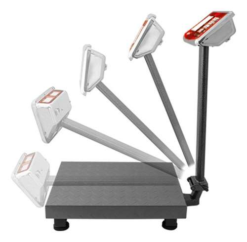 Báscula Digital Plataforma Plegable Vinson /rhino Baple100 Rojo