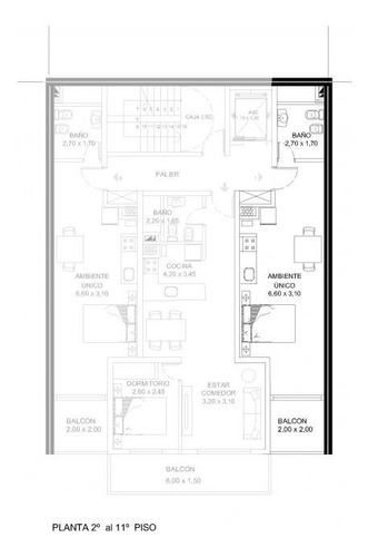 Av. Francia 800 - Monoambiente En Venta En Rosario