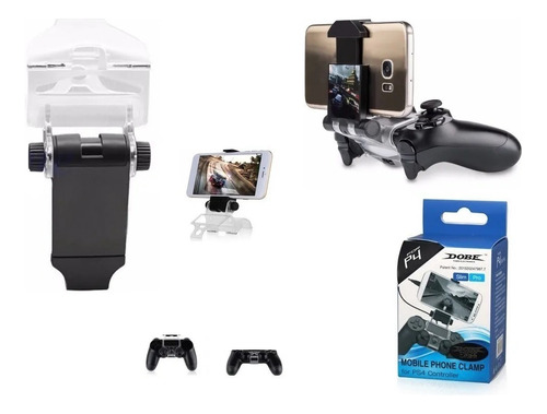 Mando Soporte Ps4 Con Tu Smartphone 6 Pulgadas Clip Holder