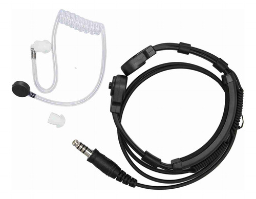 Auriculares Con Micrófono De Garganta, 7,1 Mm, Portátil, Par
