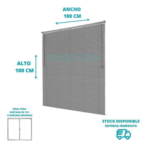 Imagen 2 de 10 de Persiana Americana Cortina Veneciana Pvc 1 X 1 Envio Gratis