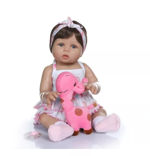 Boneca Bebê Reborn 47cm 100% Silicone Paty - Full