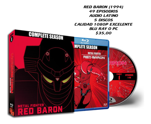 Anime Baron Rojo / Red Baron Serie Completa Latino
