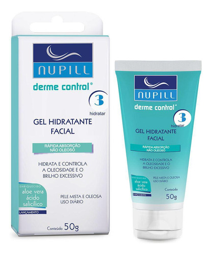 Gel Hidratante Facial Nupill Derme Control 50g