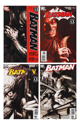 Comics Batman Saga Year Later 4 Tomos # 651 - # 654 Inglés 