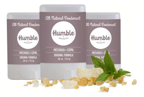 Humble Brands Desodorante De Incienso De Pachulí Copal, 2..