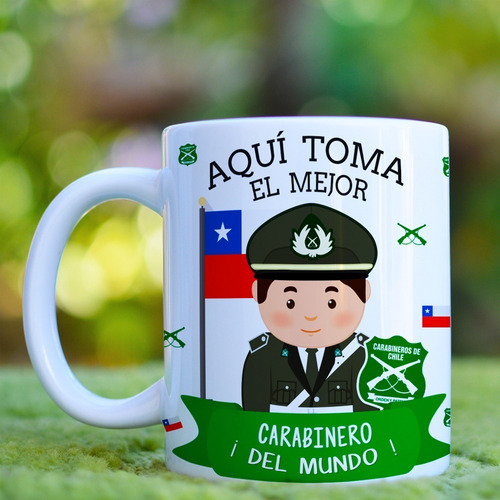Imagen 2 de 2 de Tazas, Tazones Dia Del Carabinero