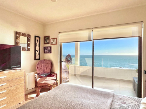 Departamento Con Preciosa Vista Al Mar En Venta, Maitencillo
