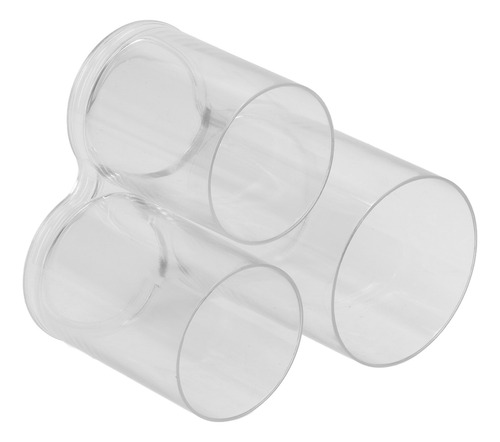 Contenedor De Maquillaje De Plástico Redondo Transparente