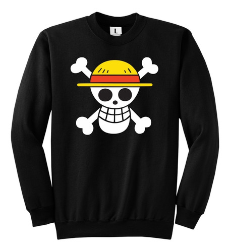 Buzo Clasico One Piece - Logo Craneo - Friza Premium