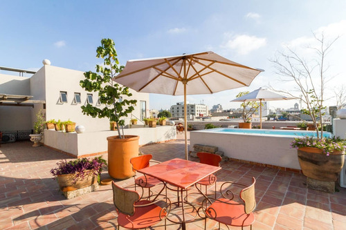 Imagen 9 de 12 de Loft En Casa Colonial Histórica Con Alberca Y Terraza